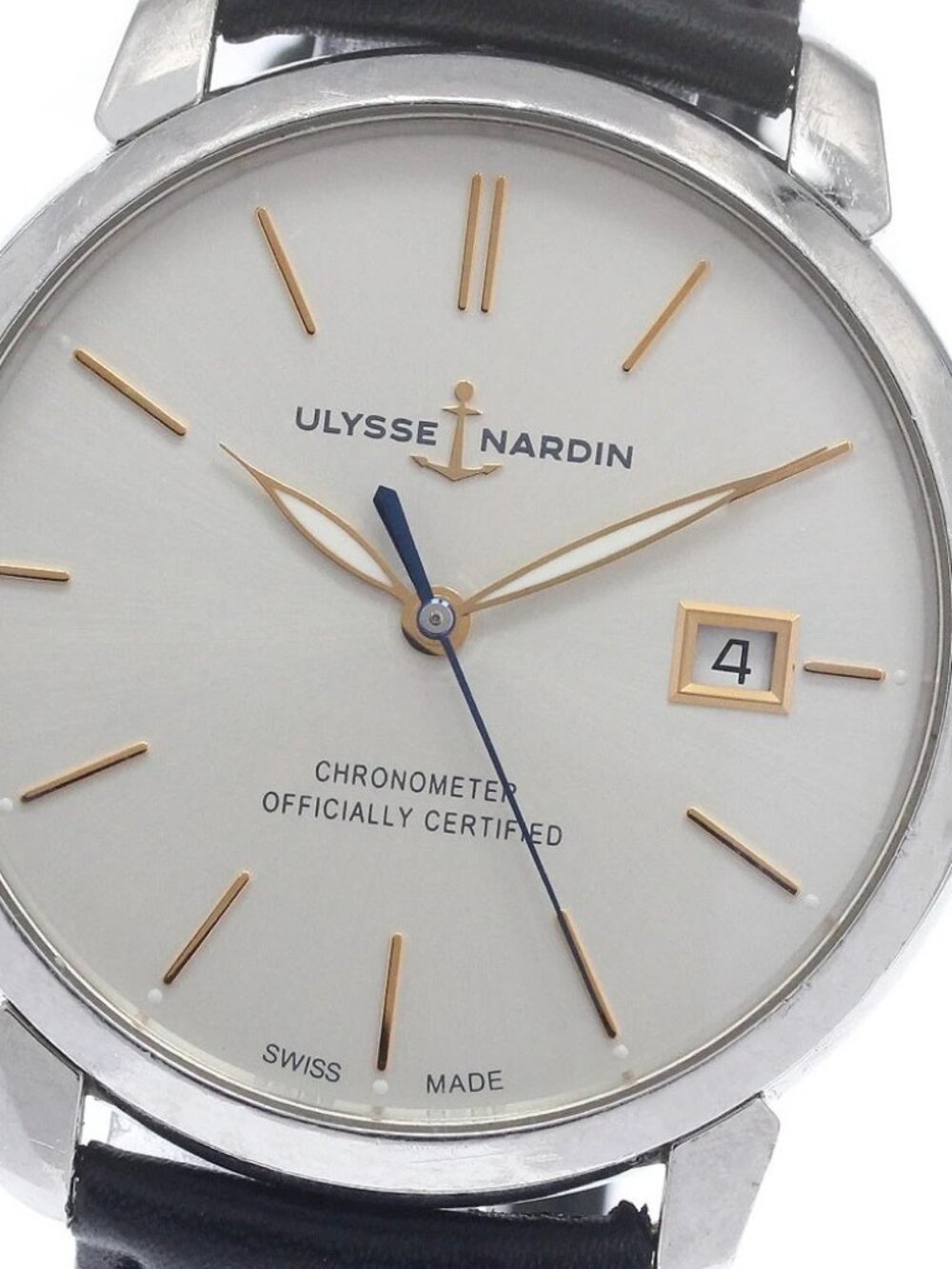 Ulysse Nardin Classico 8153-111-2190 Date Silver Dial Automatic Men's_966496